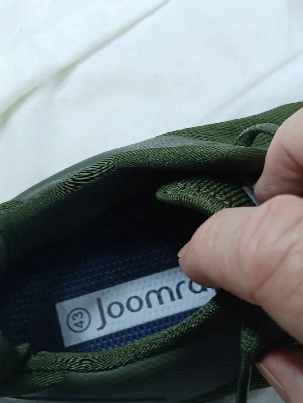 Joomra Men's Olive Green Lightweight Barefoot Mesh Sneakers